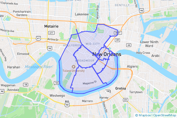 Service Area Map