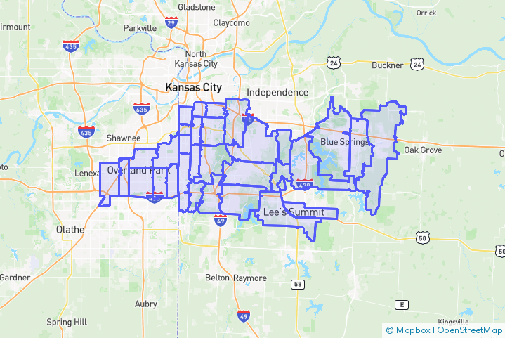 Service Area Map