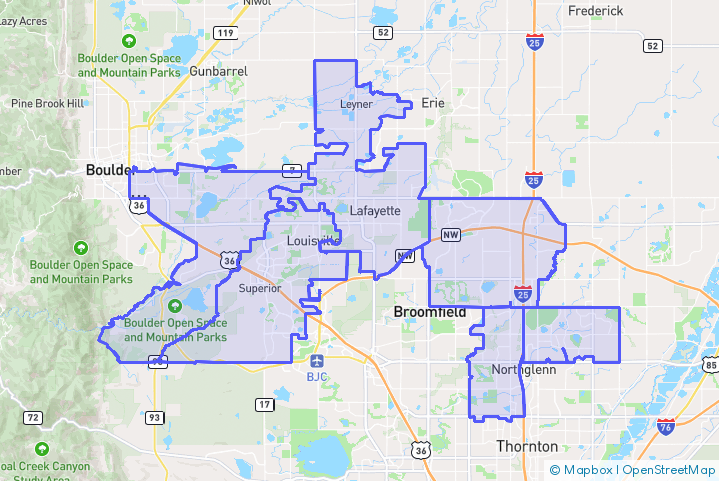 Service Area Map