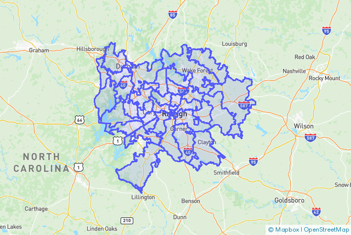 Service Area Map