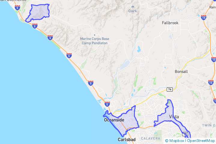 Service Area Map