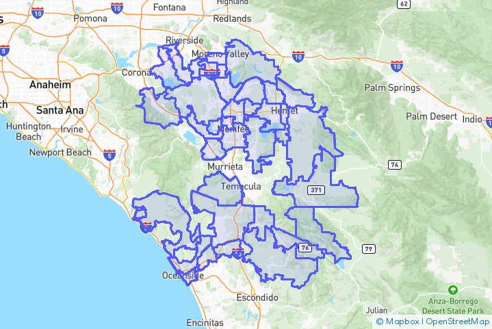 Service Area Map