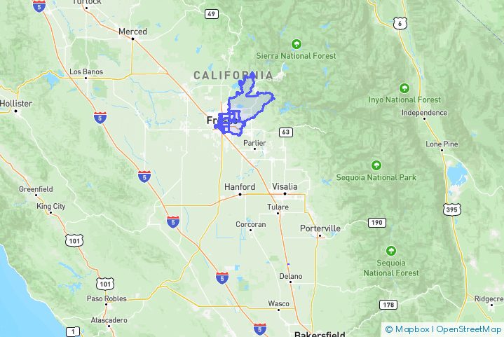 Service Area Map