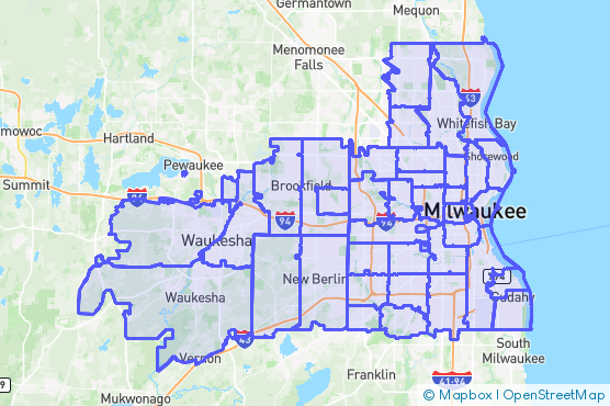 Service Area Map