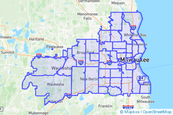 Service Area Map
