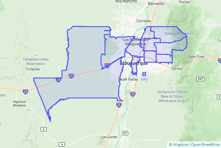 Service Area Map