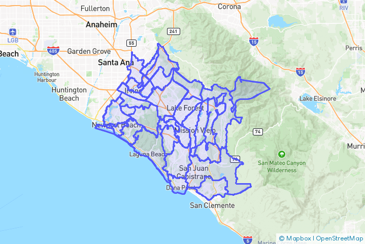 Service Area Map
