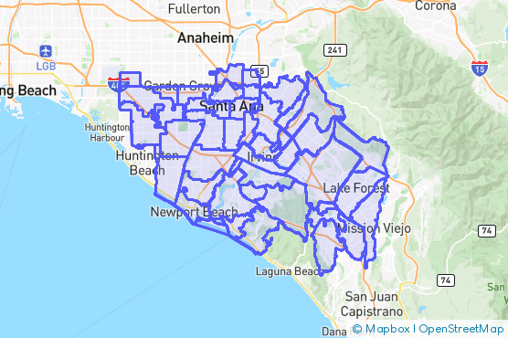 Service Area Map