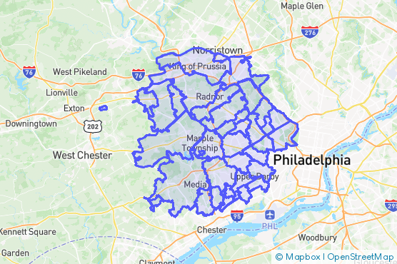 Service Area Map