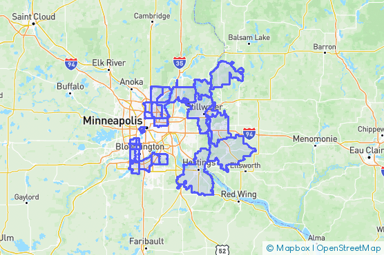 Service Area Map