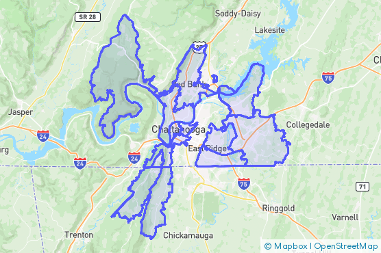 Service Area Map