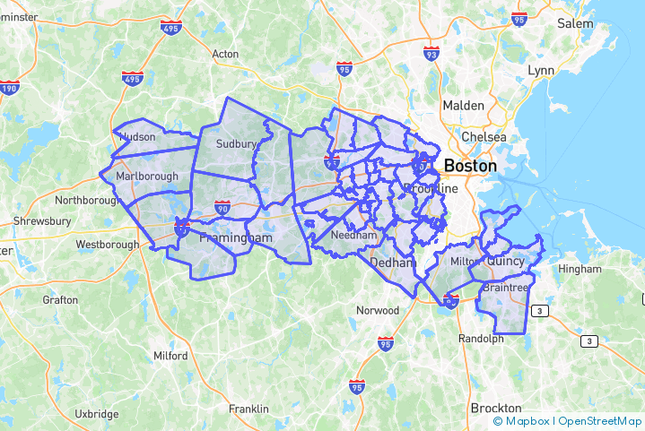 Service Area Map