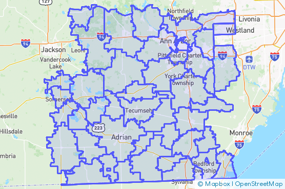 Service Area Map