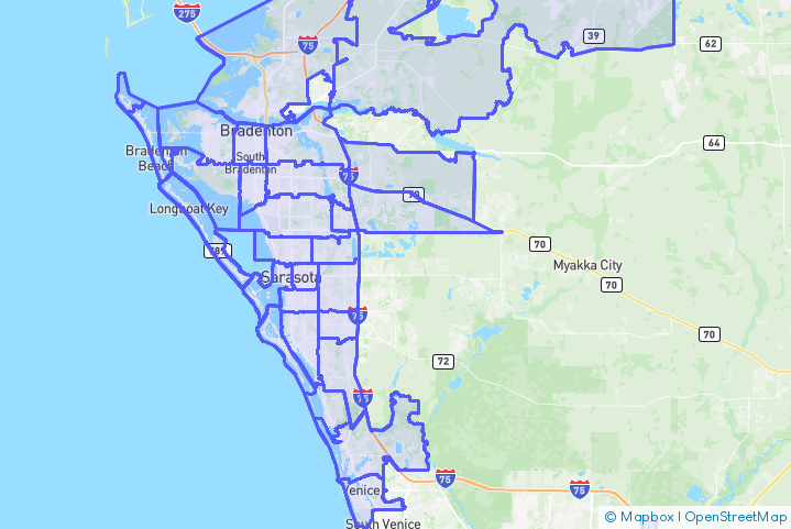 Service Area Map