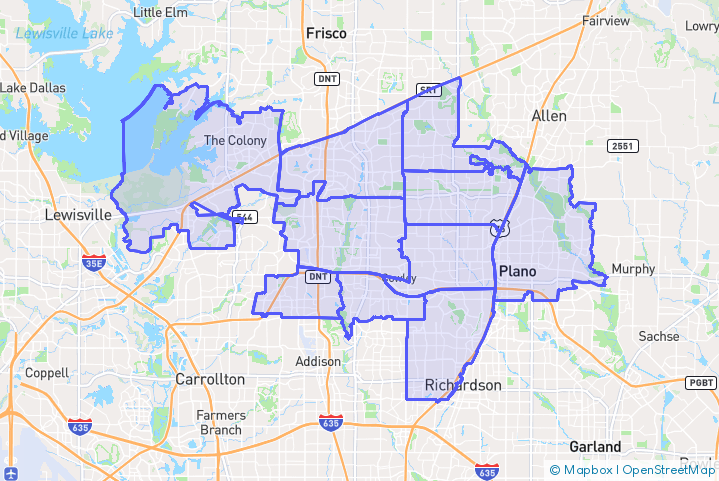 Service Area Map