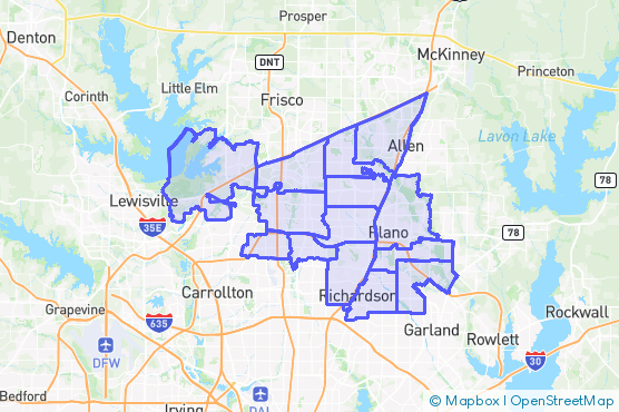 Service Area Map