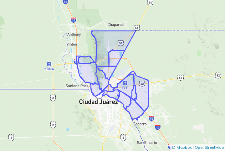 Service Area Map