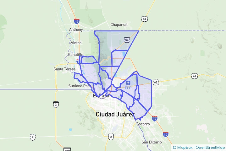 Service Area Map