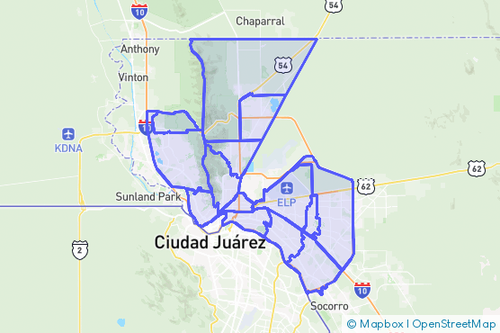 Service Area Map