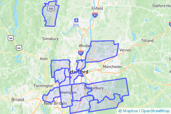 Service Area Map