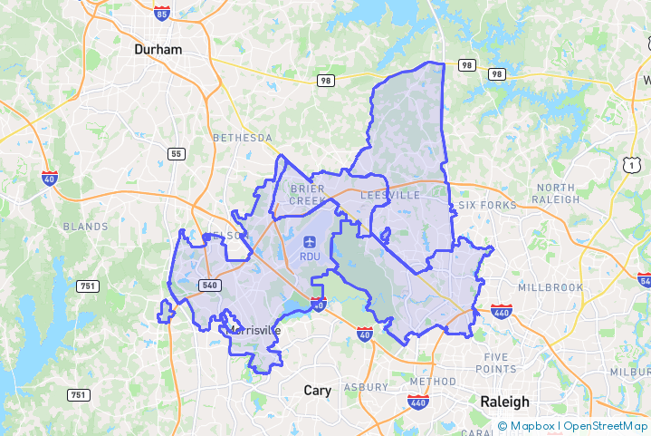 Service Area Map