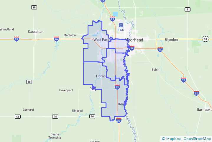 Service Area Map