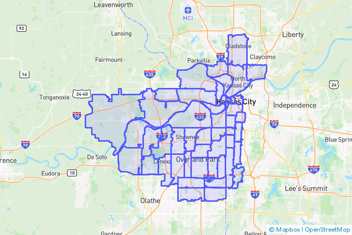 Service Area Map