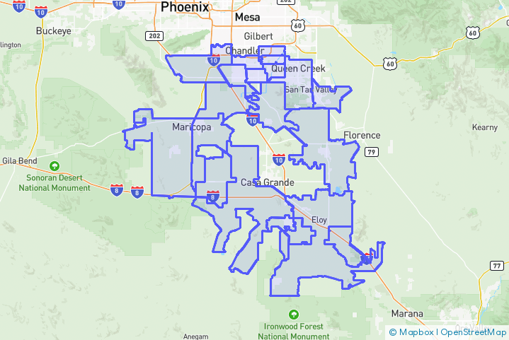 Service Area Map