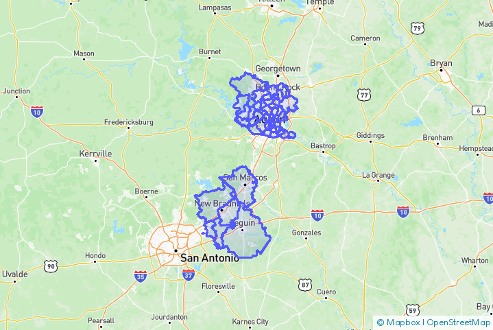 Service Area Map