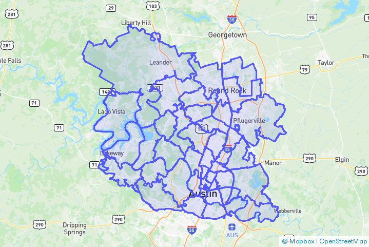 Service Area Map