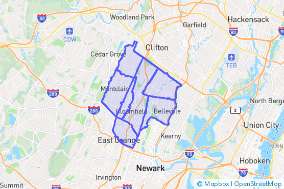 Service Area Map