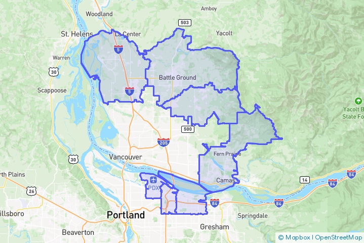 Service Area Map