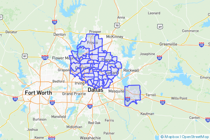 Service Area Map