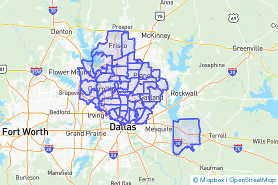 Service Area Map