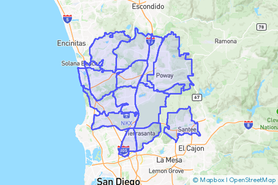 Service Area Map
