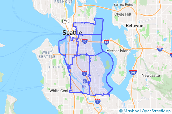 Service Area Map