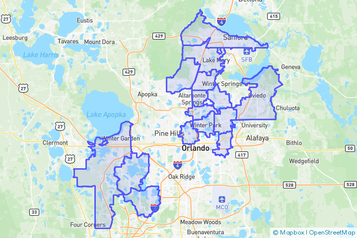 Service Area Map