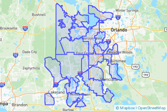 Service Area Map