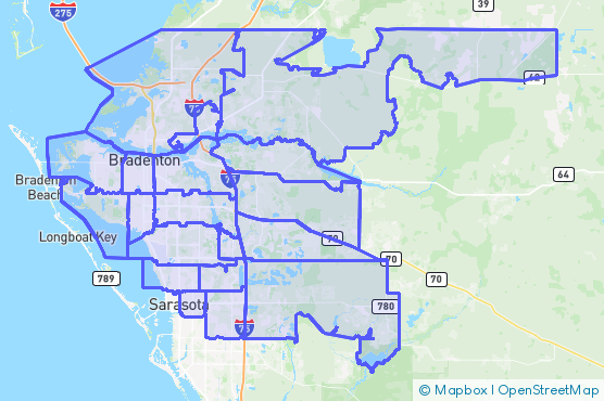 Service Area Map