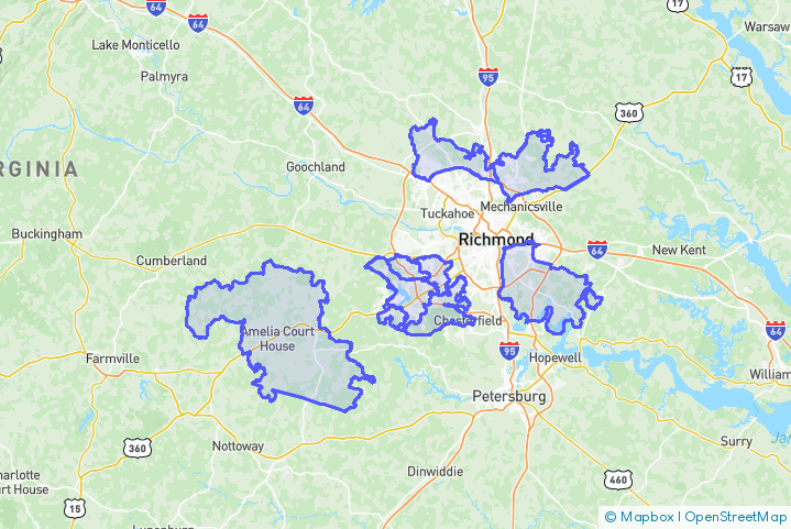 Service Area Map