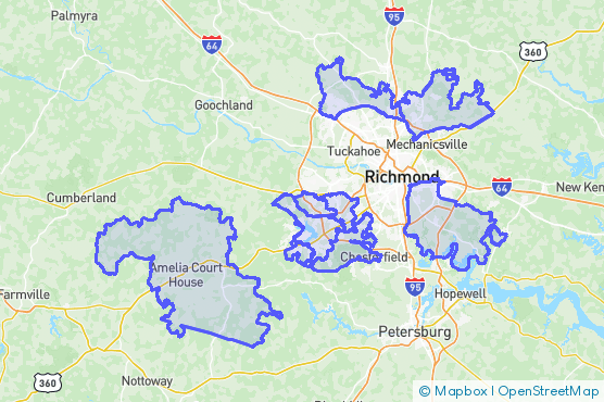 Service Area Map