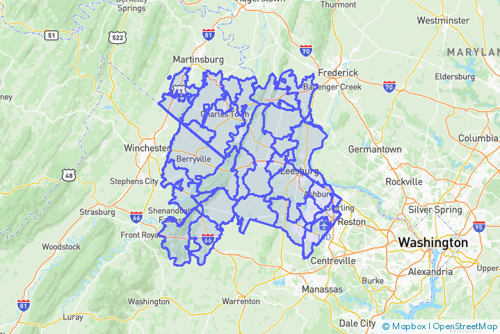 Service Area Map