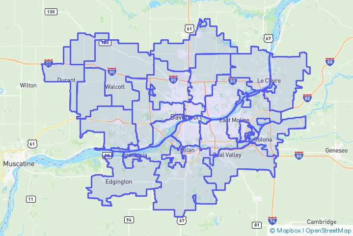 Service Area Map