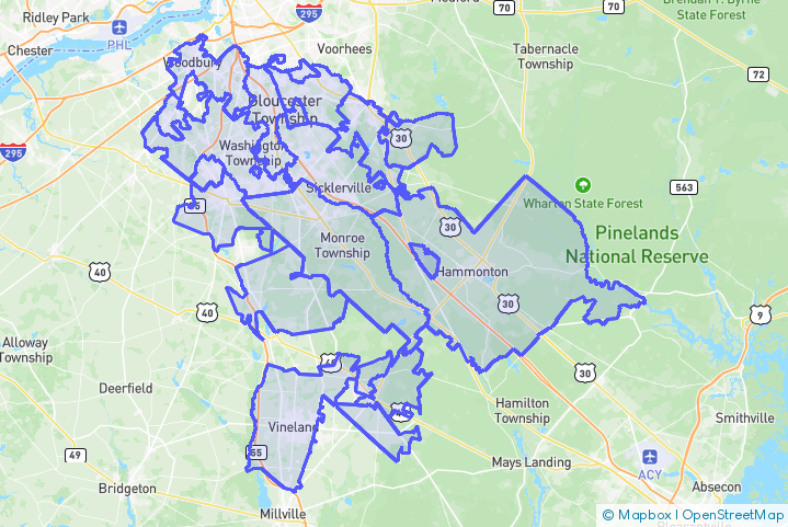 Service Area Map