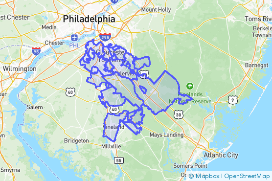 Service Area Map