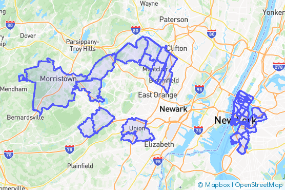 Service Area Map