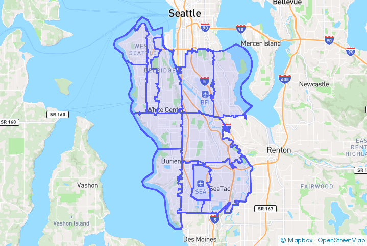 Service Area Map