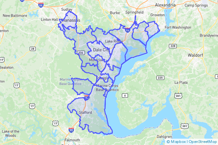 Service Area Map