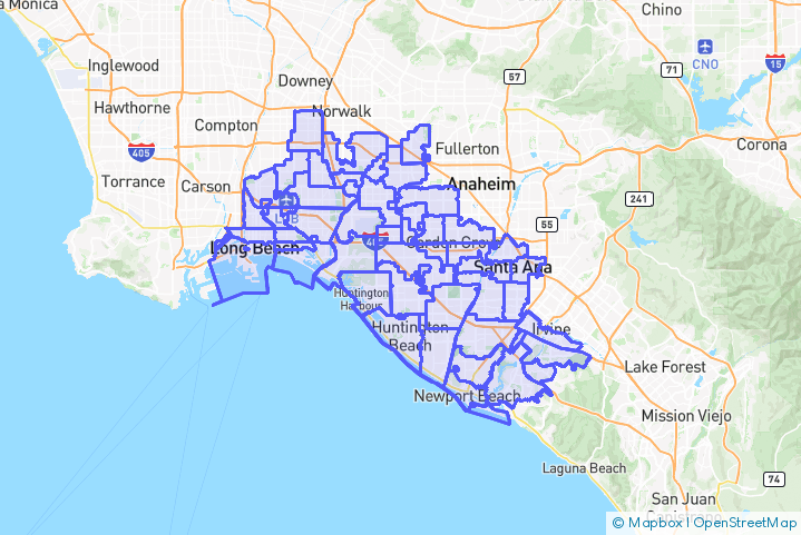 Service Area Map