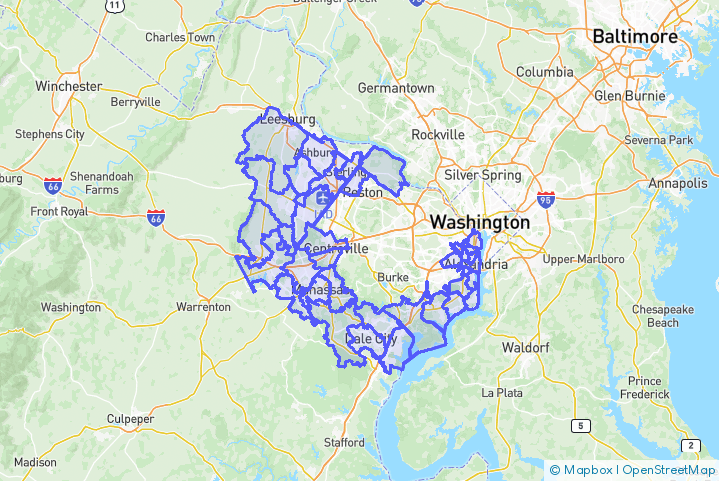 Service Area Map